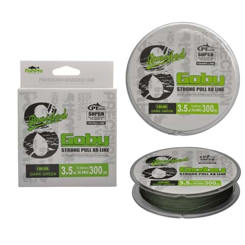 FishPro Goby 300m X8 Dark Green İp Misina