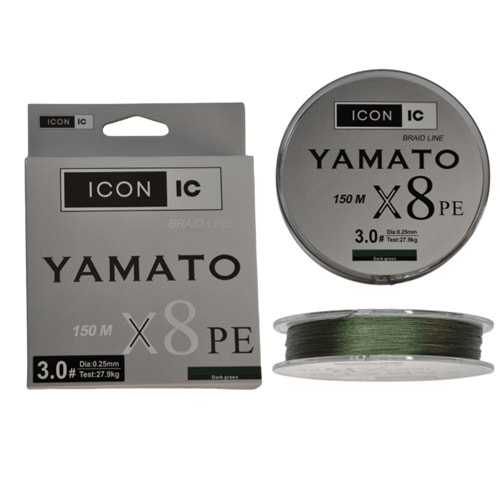 ICON-IC Yamato 150m X8 Dark Green İp Misina
