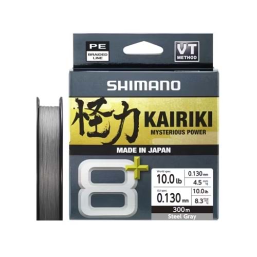 Shimano Kairiki 8+300m Steel Gray Misina