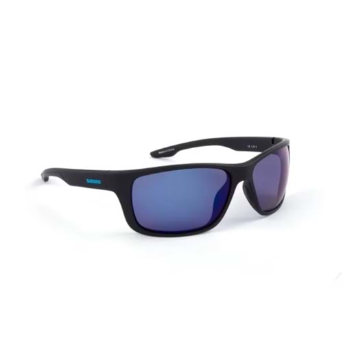 Shimano Eyewear Sunglasses Antares Matte Black & Blue Mirror