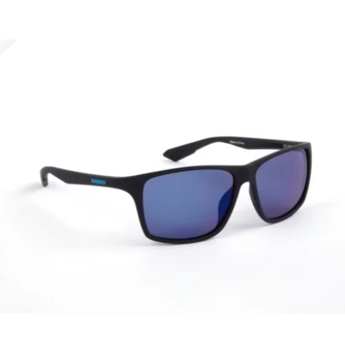 Shimano Eyewear Sunglasses Technium Matte Black & Blue Mirror