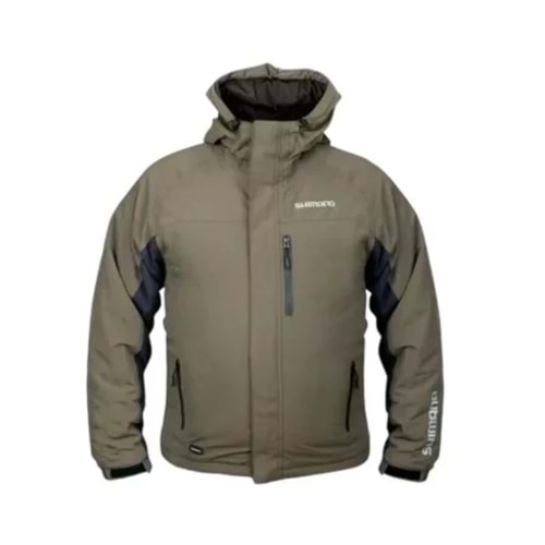 Shimano Rain Jacket Padded Green Su Geçirmez Ceket