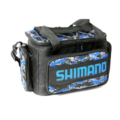Shimano Baskılı Helper Bag Balıkçı Çantası - Blue Camo