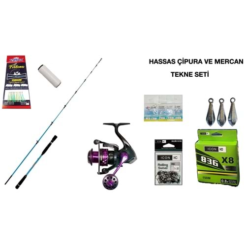 Hassas Çipura ve Mercan Tekne Seti