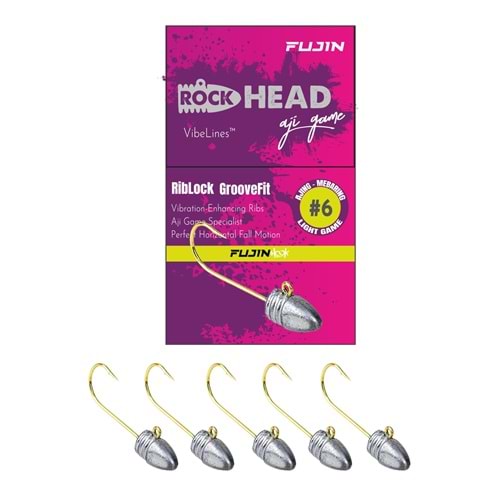 Fujin Rock-Head 6no Aji Game Jighead
