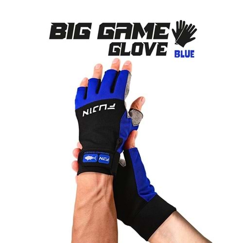 Fujin Pro Angler S24 Big Game Gloves Blue Eldiven