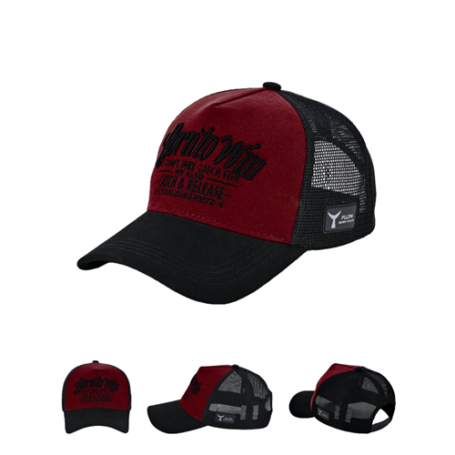 Fujin BTW Trucker Şapka Black Burgundy