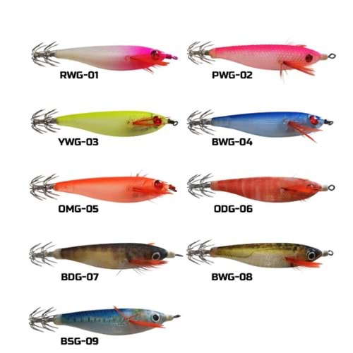 Kabura Duo Squid Jig 75 mm 9 gr Kalamar Zokaları