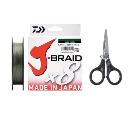 Daiwa JBraid 8B Koyu Yeşil 150m İp Misina Makaslı