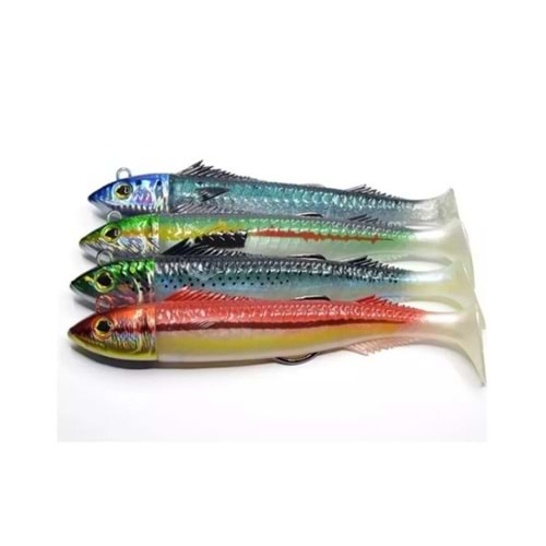 Jigging Ala Carta Real Fish 150gr. Caballa Yedekli Silikon Yem