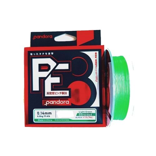 Pandora Balıkçılık PE-8 8x 300mt Lıght Green İp Misina