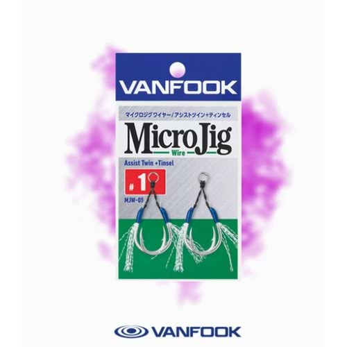 VANFOOK MJW-05 MICRO JIG WIRE TN ASIS 1CM 2P