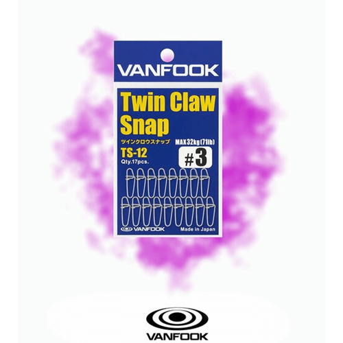 Vanfook TS-12 Twin Claw Snap Klipsli Fırdöndü