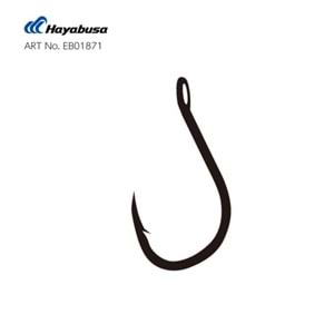 Hayabusa HCHN 018 Delikli Papağan Olta İğnesi Black Nikel - 4