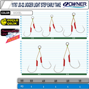Cultiva 11767 JD-22 Jigger Light Step Early Take Assist İğne - 4/0