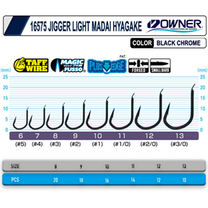 Cultiva 16575 Jigger Light Madai Hayagake Olta İğnesi