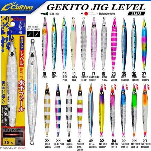 Cultiva Jig 31873 Gekito Jig Level 80g 13.5 cm Jig Yem