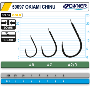 Owner 50097 Okiami-Chinu Gold İğne
