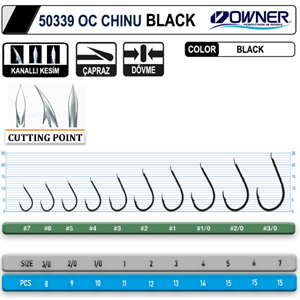 Owner 50339 Cut Chinu Black İğne - 2/0