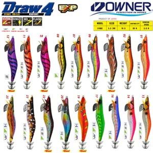 Owner 51882 DRAW SQUID ED-3,5 12CM Kalamar Zokası