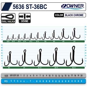 Owner 5636 St-36 Black Chrome Çarpma İğne - 2