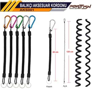 Portfish Karabinalı Balıkçı Aksesuar Kordonu