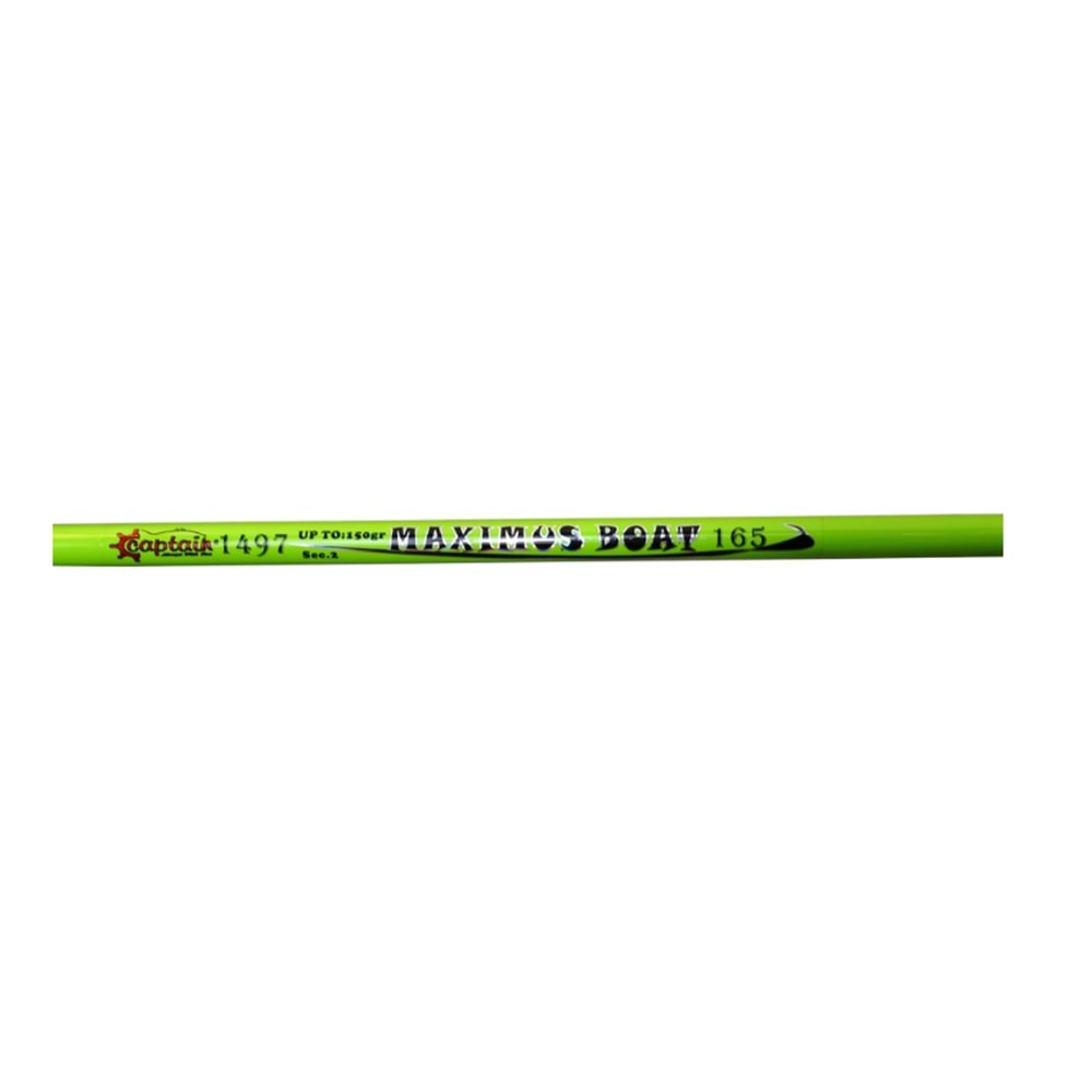 Captain 1497 Maximus Boat 2 Parça Solid Tekne Kamışı 150gr Atar 150cm