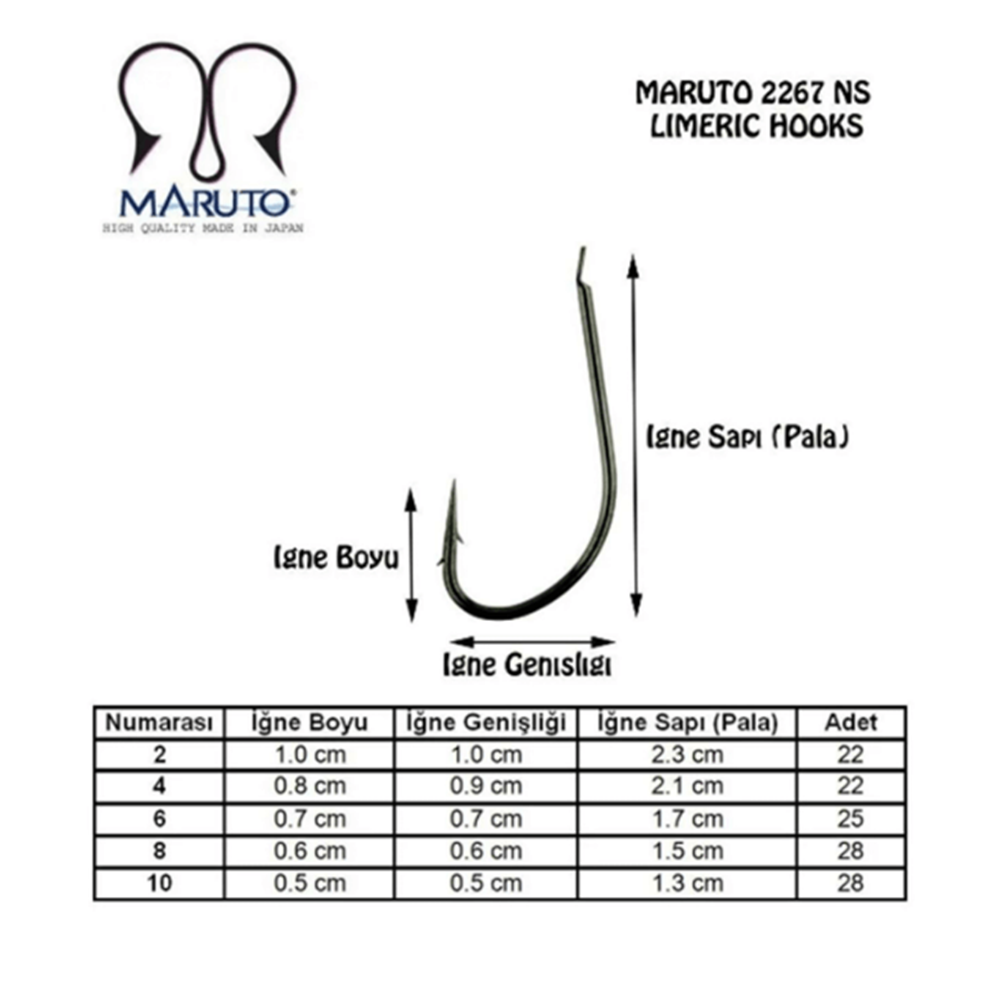 Maruto 2267 BN Tekli İğne Siyah - 2