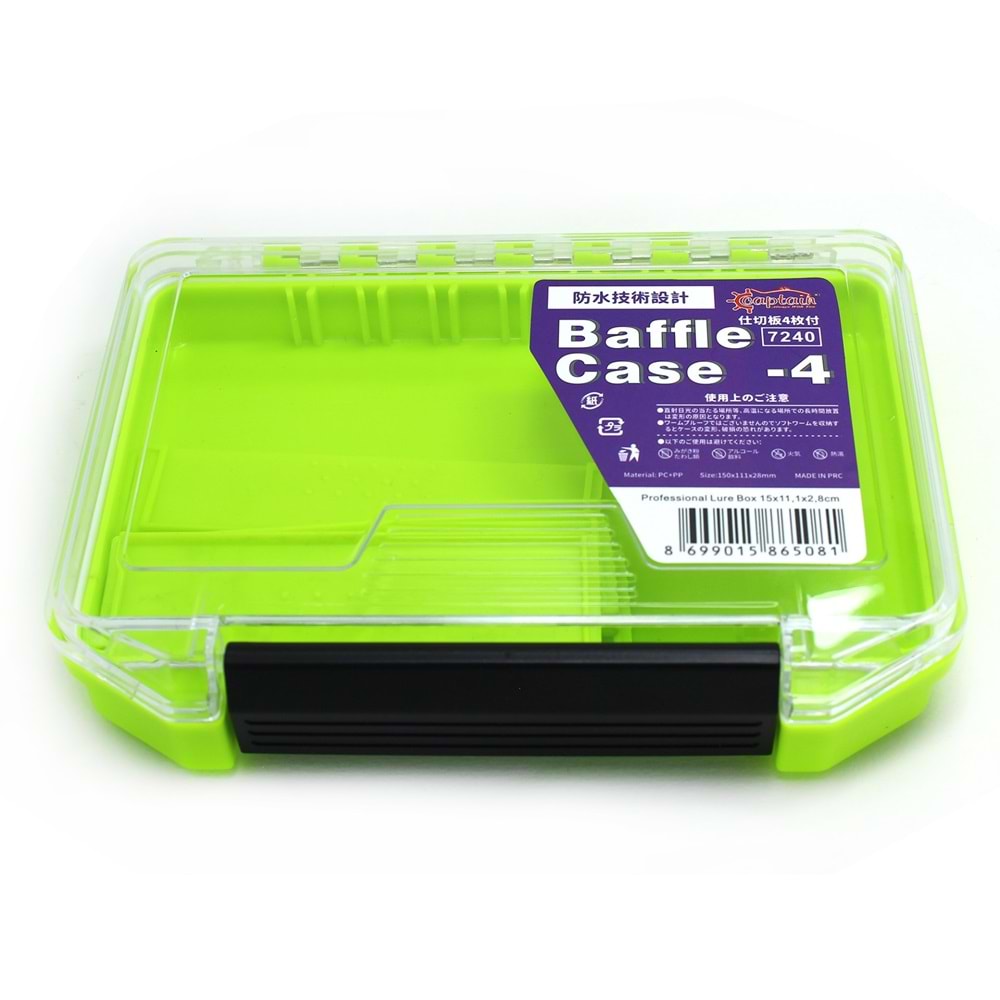 Captain 7240 Profesyonel Contalı Sahte Balık ve Jig Kutusu 15x11x3cm