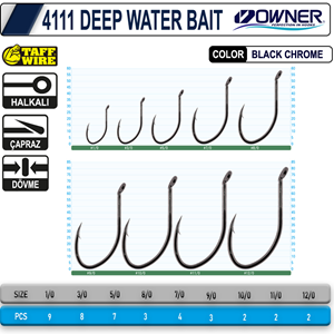 Owner 4111 Deep Water Bait Olta İğnesi - 3/0