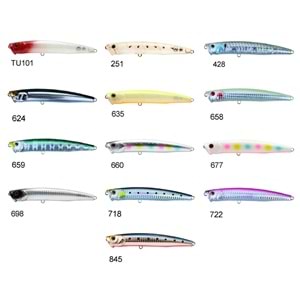 Zipbaits Skinny Pop Floating 130mm Su Üstü Popper 24gr Maket Balık