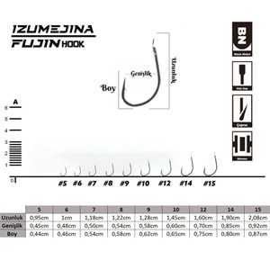 Fujin Izumejina Deliksiz Çapraz Olta Kancası - 9