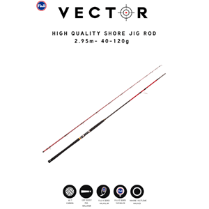 Caretta Vector 2.95 m 40-120 g Shore Jig Rod Olta Kamışı