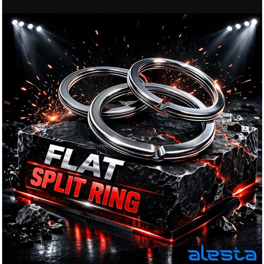Alesta Split Halka Düz Kesim Nikel - 7 MM