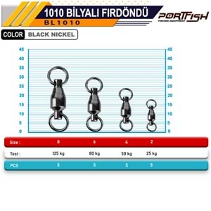 Portfish BL-1010 Bilyalı Fırdöndü