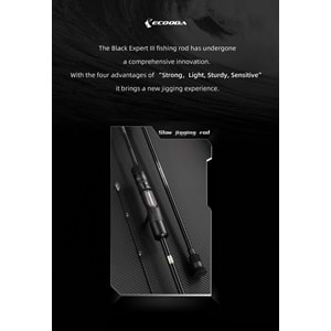Ecooda Black Expert 3 190cm 180-300g Slow Jigging Kamışı