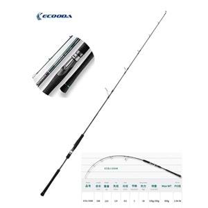 Ecooda Cyan Blue 168cm 150-250g Speed Jigging Olta Kamışı
