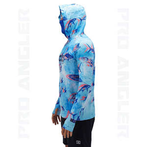 Fujin Pro Angler S24 Buff&Hoodie Echo Fish - L