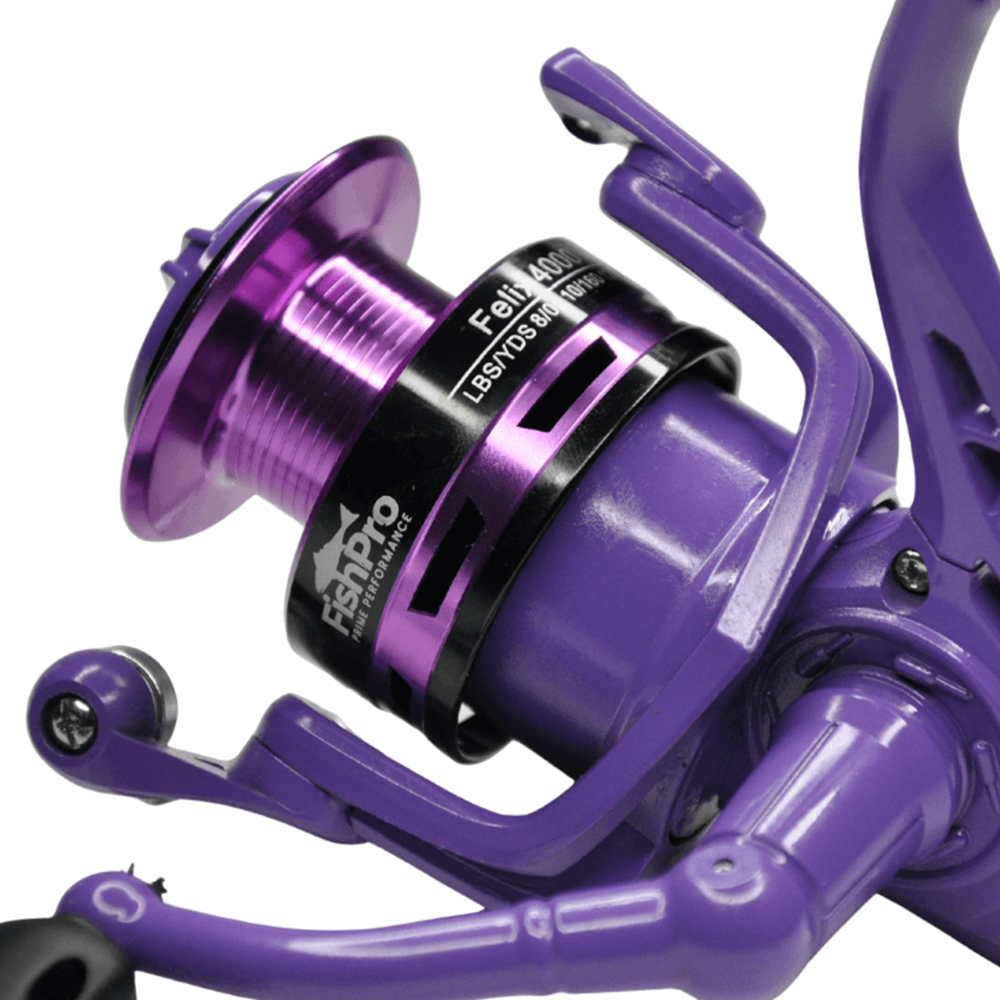 FishPro Felix 4000 Mor Spin Olta Makinesi