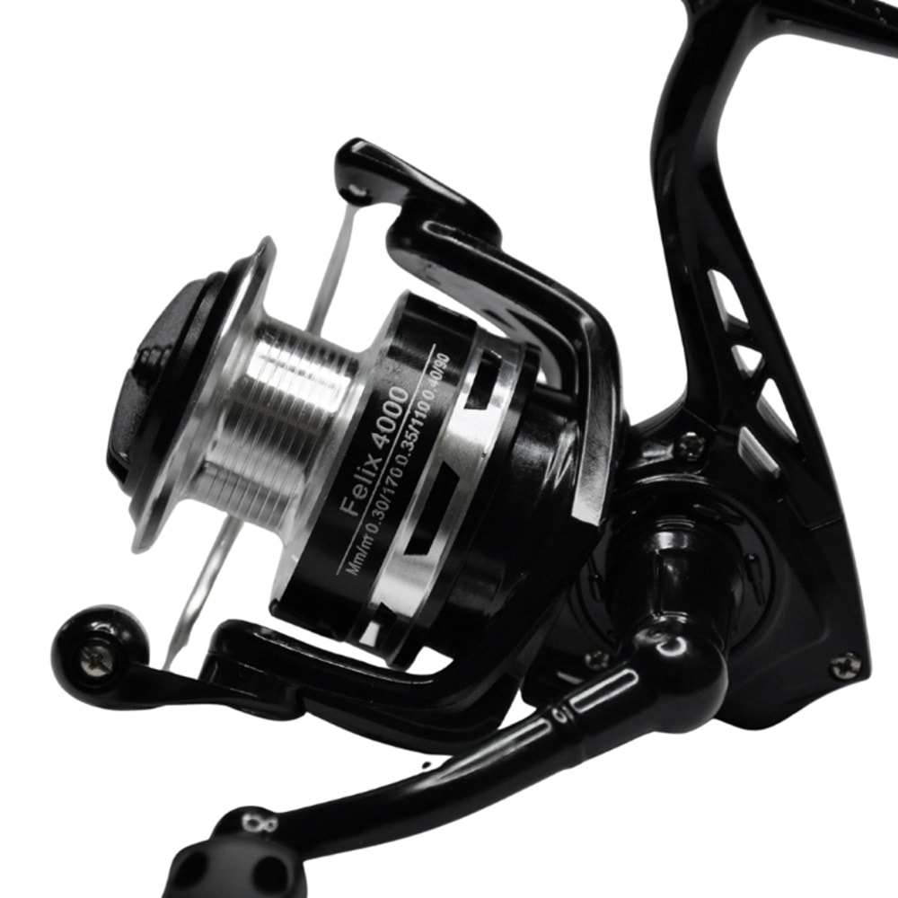 FishPro Felix 4000 Siyah Spin Olta Makinesi