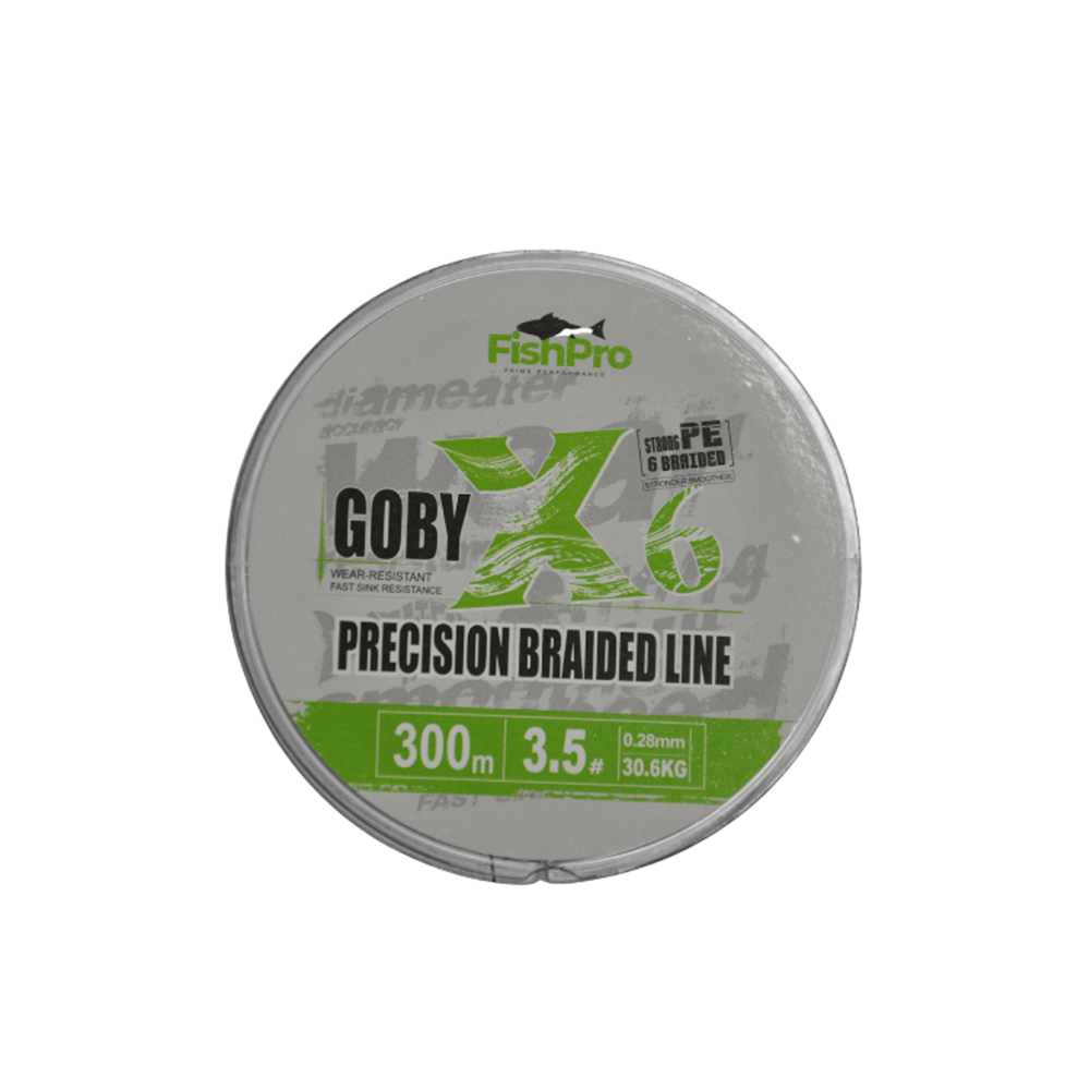 FishPro Goby 300m X6 Dark Green İp Misina - 0.28 MM