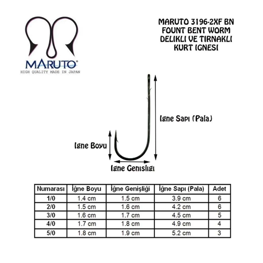Maruto 3196-2XF Bn İğne