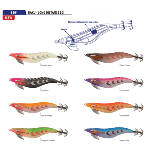 Mustad Baku Projectile 3.0 18gr 90mm Kalamar Zokası