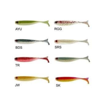 Mustad Mezashi Z-Tail Minnow Sahte Balığı 5cm 6lı