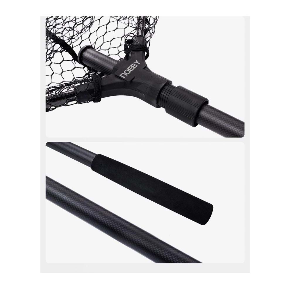 Noeby Typce Carbon Teleskopik Floating Kepçe 60*50