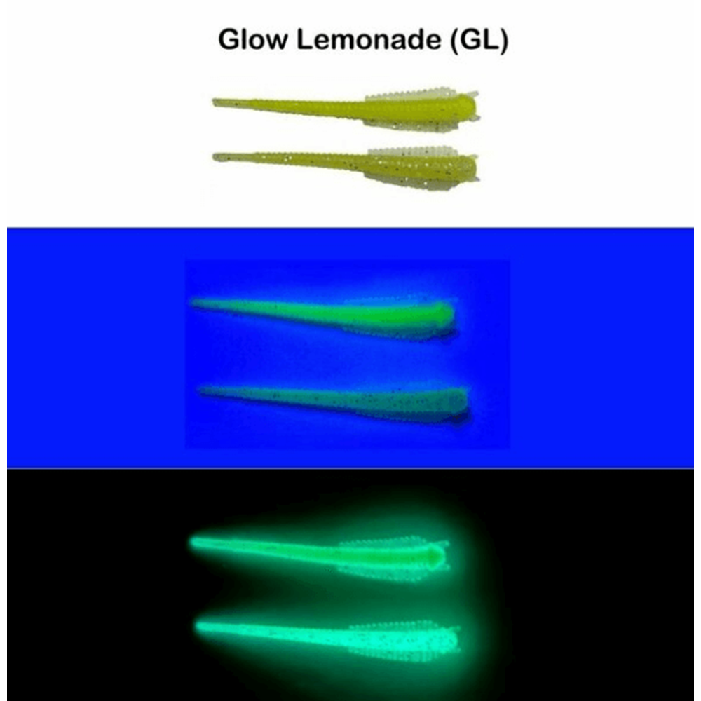 Spiinx Sandworm 6cm 18p Silikon Yem - GLOW LEMONADE