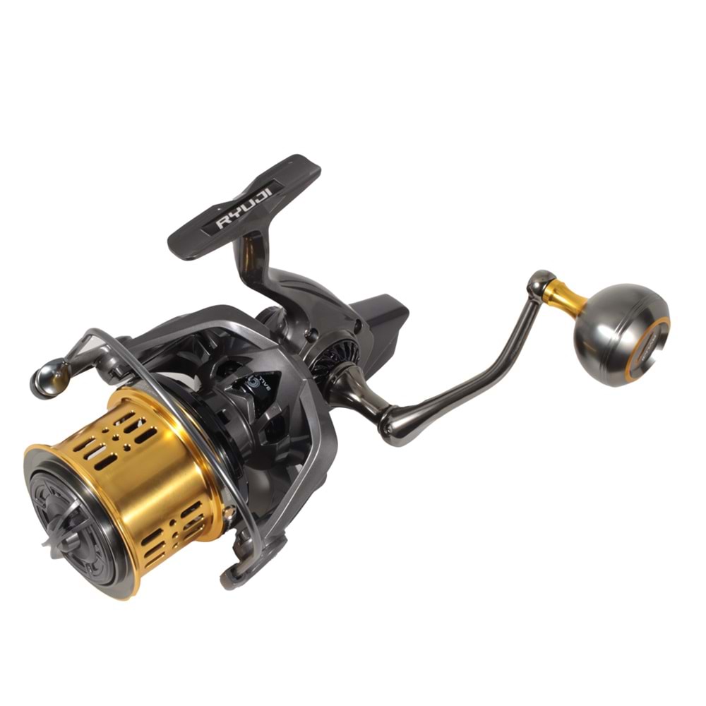 Ryuji Momentum 10000 Grey Gold 11+1BB Surf Makara