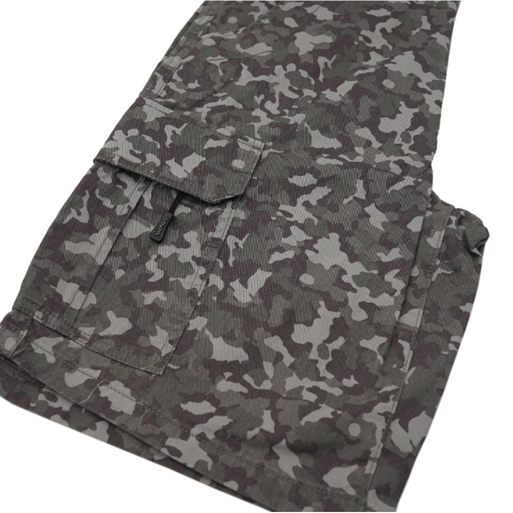 Shimano Cargo Shorts Grey Camo - M