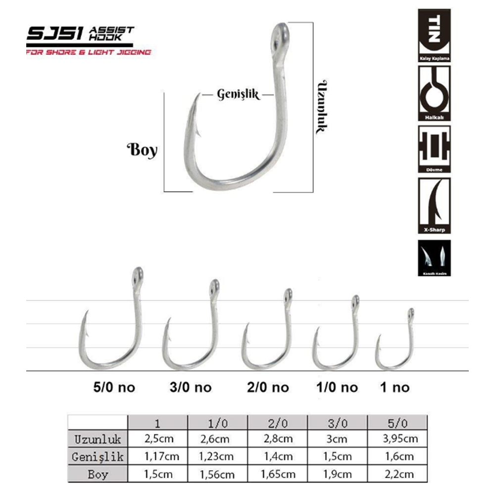 Fujin SJ51 TIN Delikli Assist Kancası