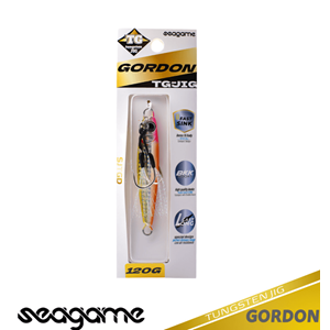 Seagame Gordon TG 120 G Jig Yem - 204 ORANGE GOLD SHINY PINK HEAD